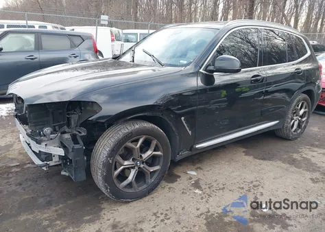 2021 BMW X3 xDrive30I from USA, damaged, VIN 5UXTY5C03M9E37525